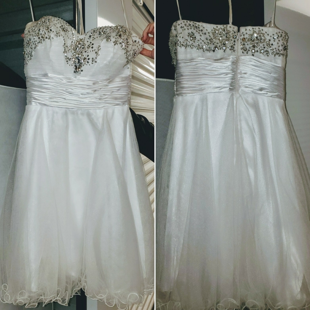 White Baby Doll Cocktail Dress
